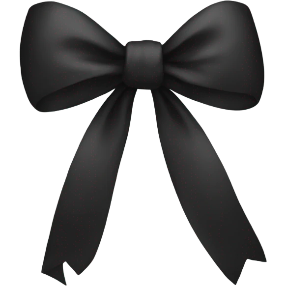 black bow emoji