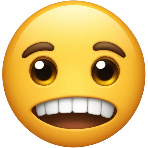emoji biting its bottom lip emoji
