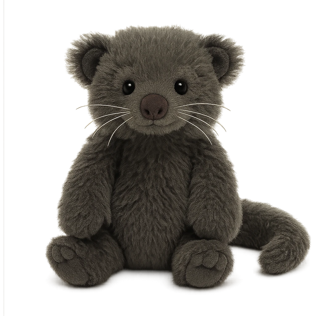 jellycat stuffed plush binturong emoji
