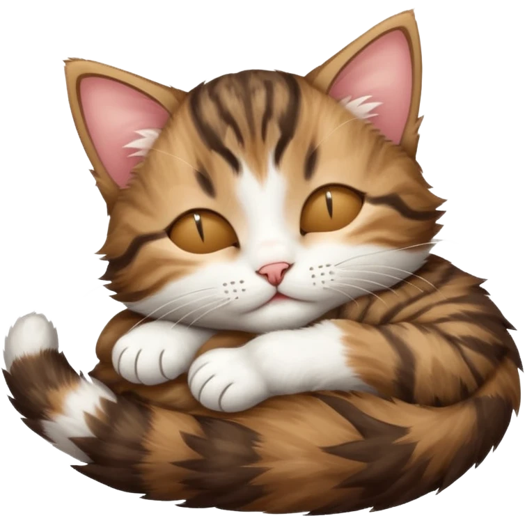 dark brown tabby and white kitten sleeping whilst in funny positions stretched out and  upside down emoji