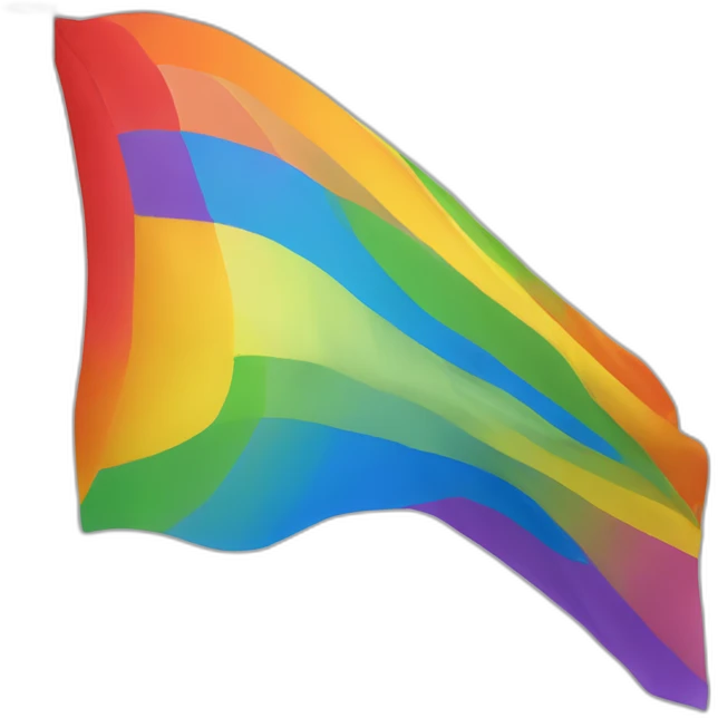 Drapeau lgbt barré  emoji