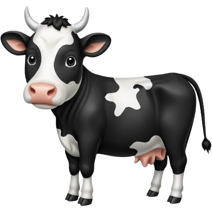 a cow thats shaped like a star emoji