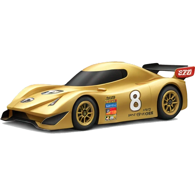 Golden race CAR SIDE emoji