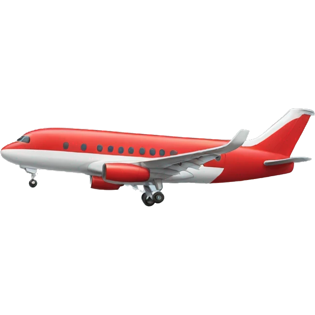 RED AIRPLANE emoji