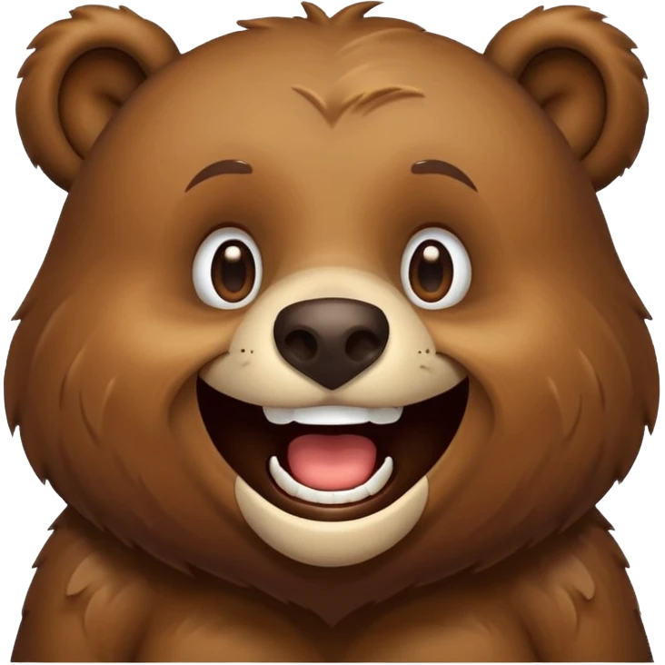 Bear laugh emoji