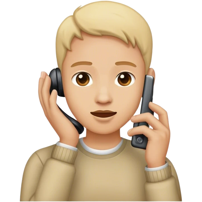 Phone to ear emoji
