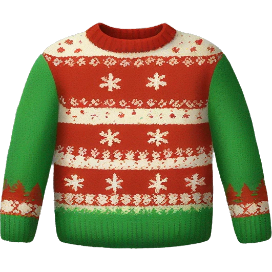 ugly christmas sweater emoji
