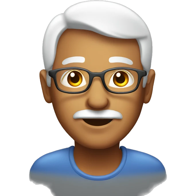 backlit senior citizen emoji