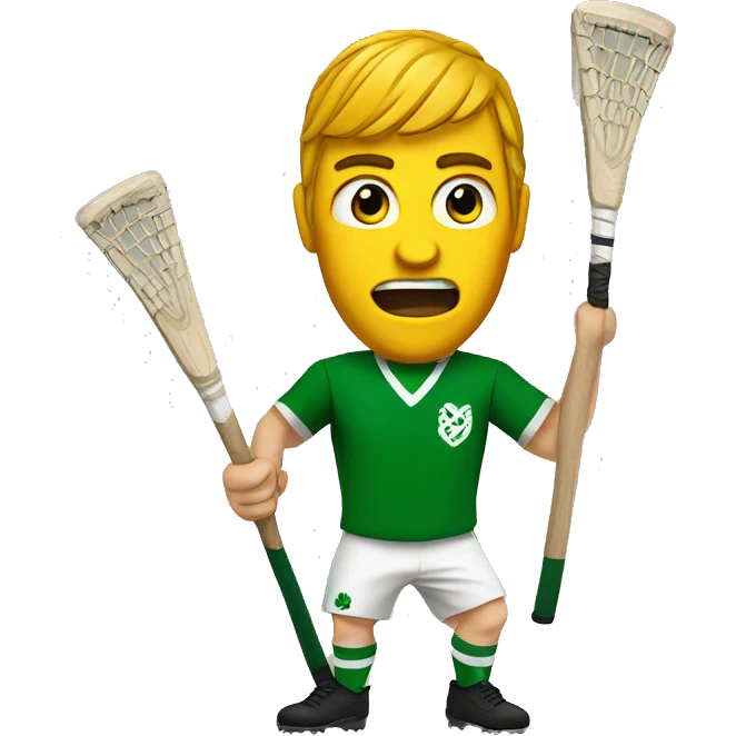 Hurling Irish emoji
