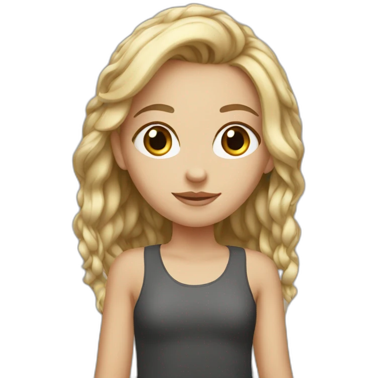 South African white girl emoji