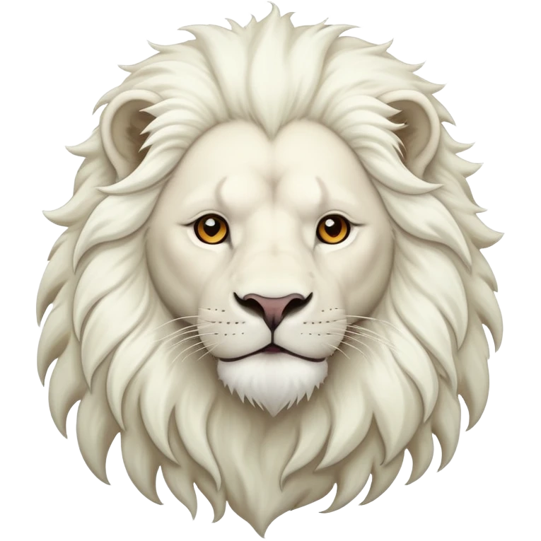 White lion emoji