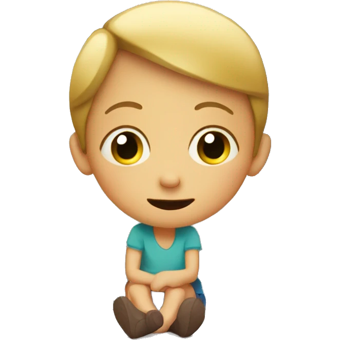 a child watching TV emoji