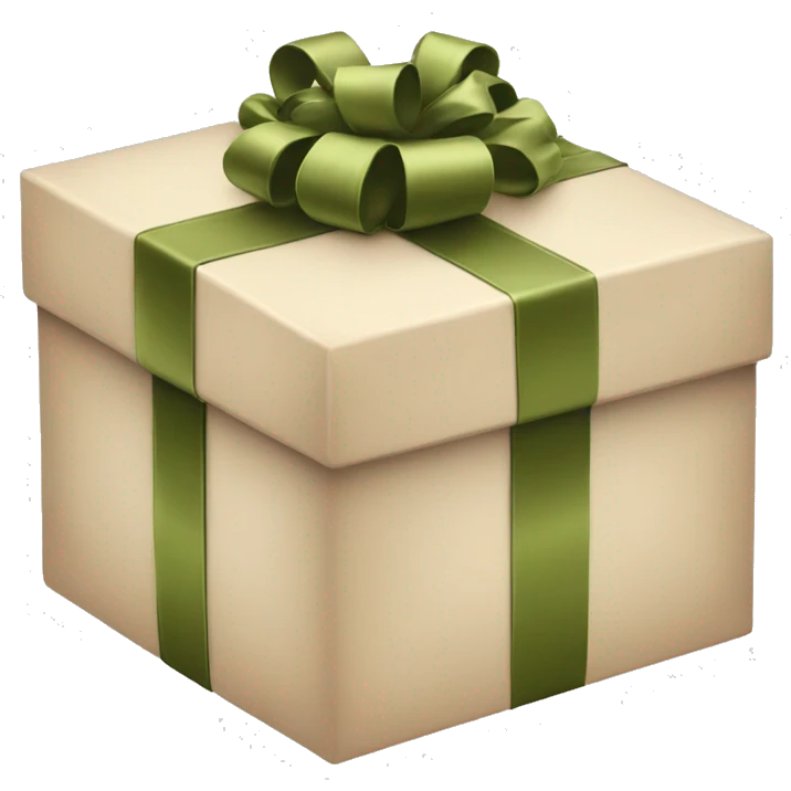 aesthetic beige christmas GIFTBOX emoji