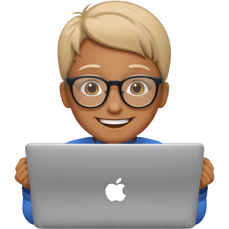 make an emoji of a developer behind laptop emoji