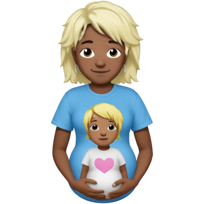 Pregnant Lil Uzi Vert as a guuy emoji