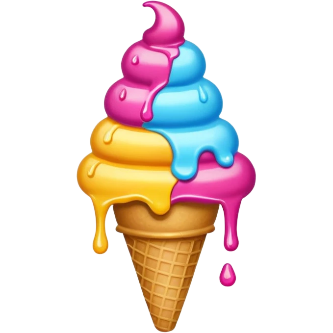 Ice cream hat emoji