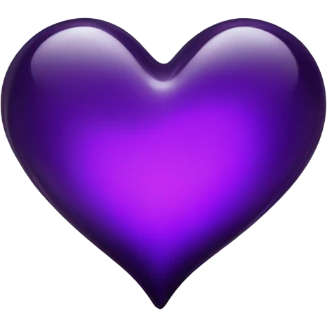 glass dark purple heart  emoji