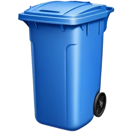Plastic garbage can emoji