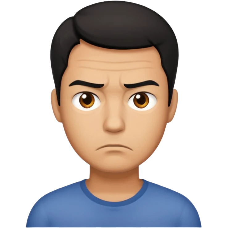 annoyed man said not emoji