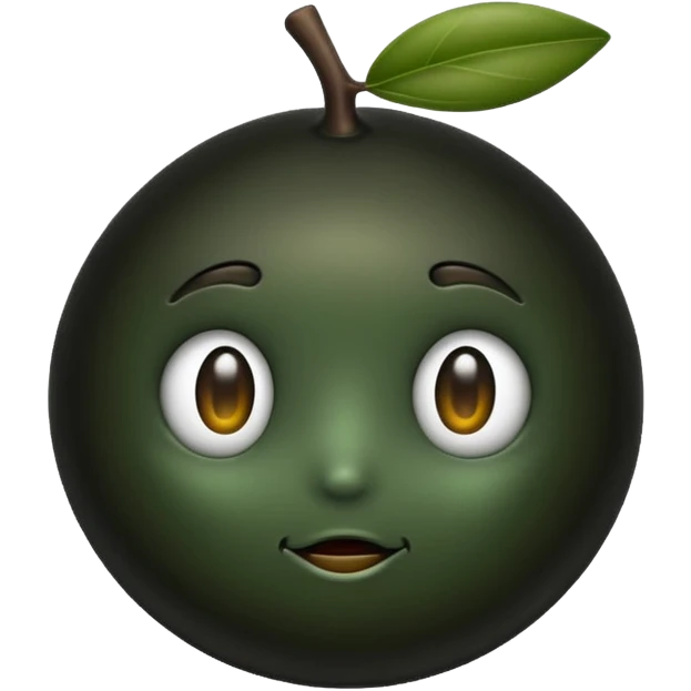 black olive emoji