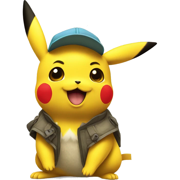 Pikachu en colère  emoji