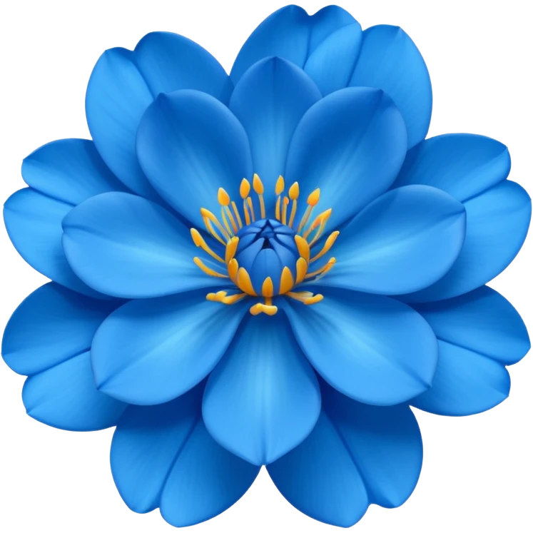 Rosa Azul de wasapp emoji