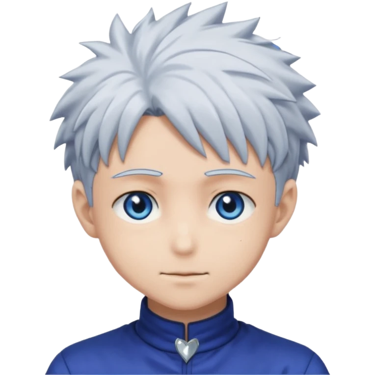 كيلوا زولديك من انمي هنتر يخرج من عيونه قلوب باسلوب انمي emoji