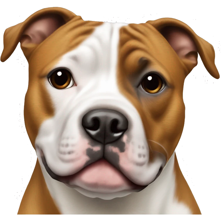 Staffordshire Bull Terrier Fauve tache blanche sur la tete emoji