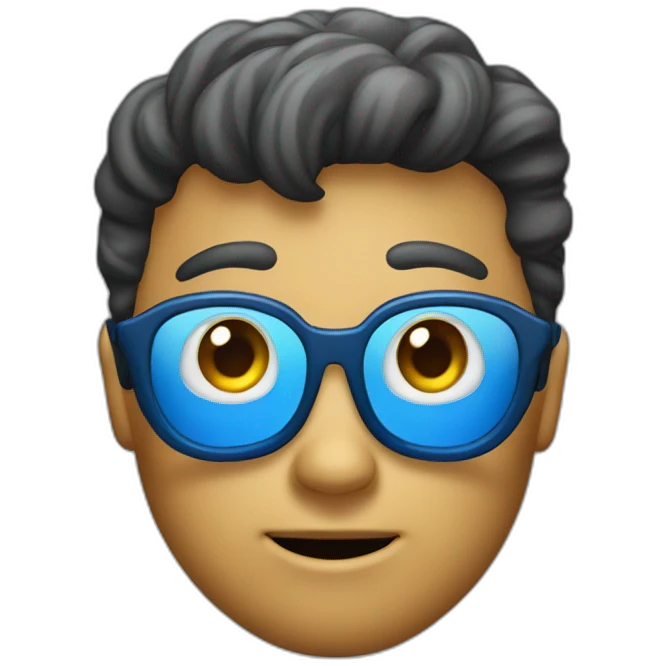 Blue aol messenger avatar emoji