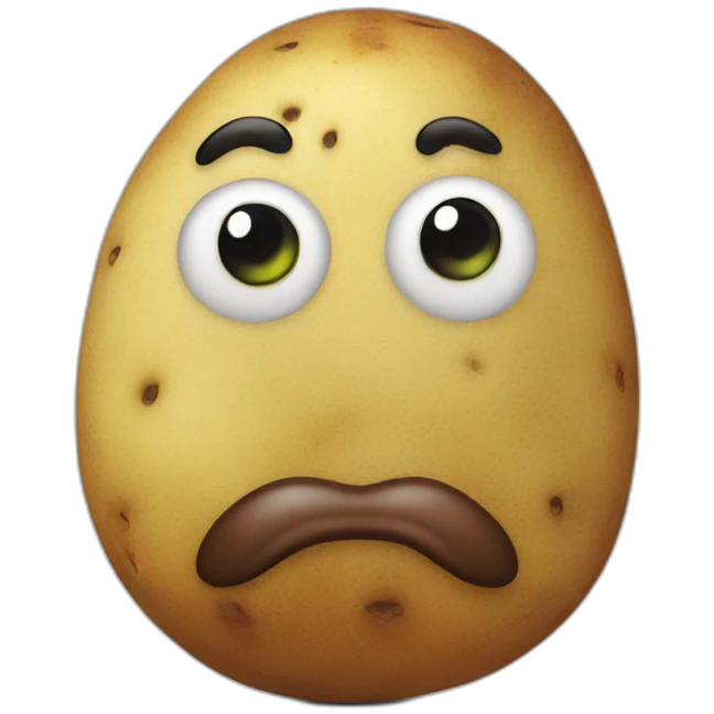 Mr face potato emoji