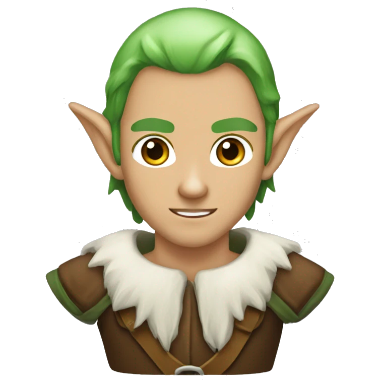 Elf male tracker bow emoji