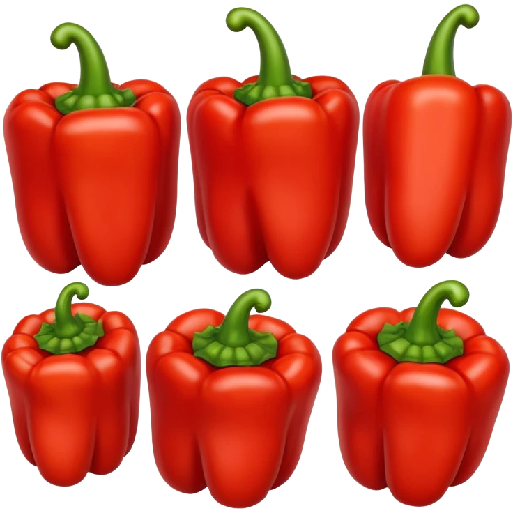 red bell peppers emoji