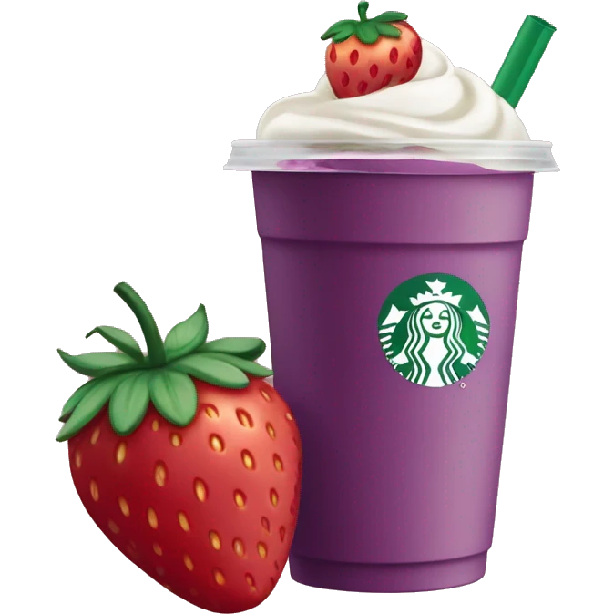 Strawberry açaí refresher Starbucks with no strawberry pieces  emoji