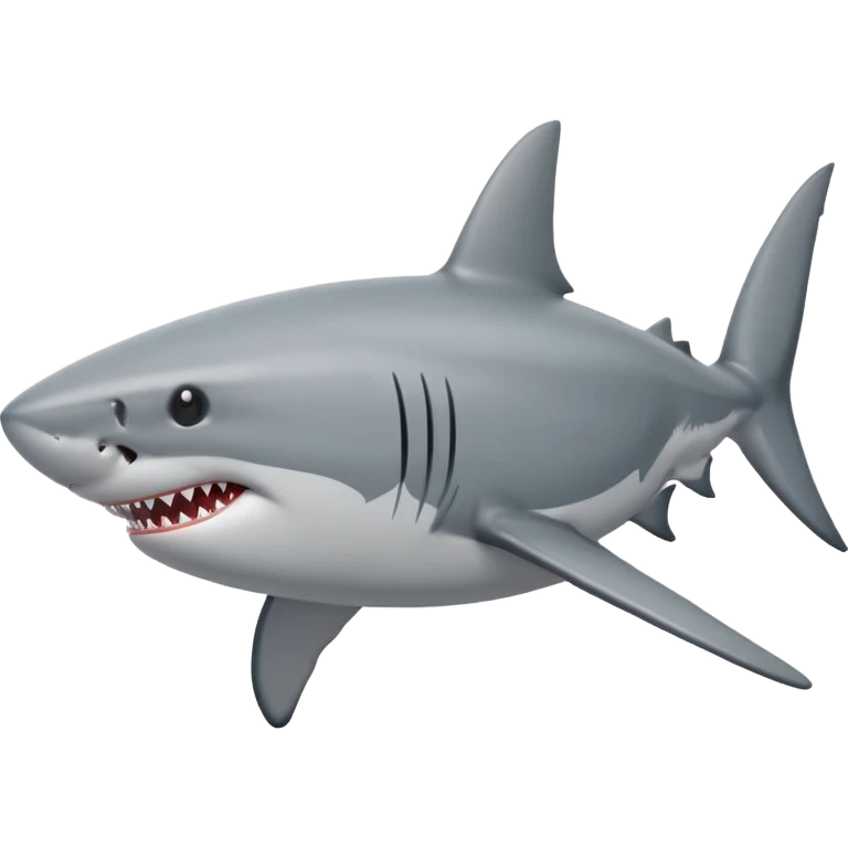 White shark svg emoji