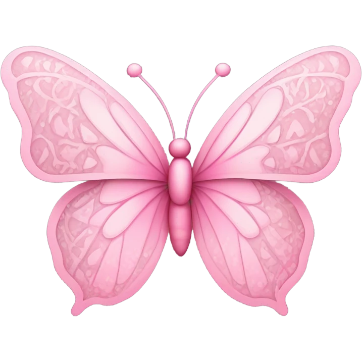 Pink butterfly emoji