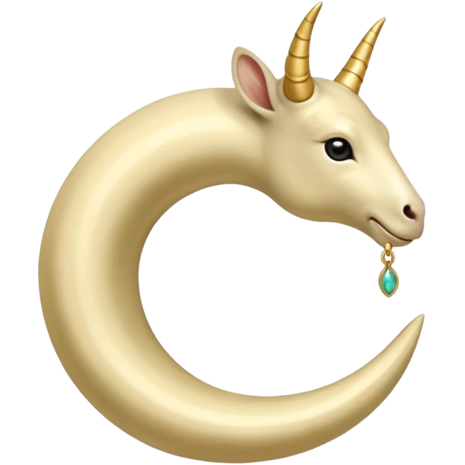 capra ornata di gioielli  emoji
