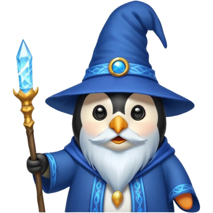 Penguin Wizard emoji