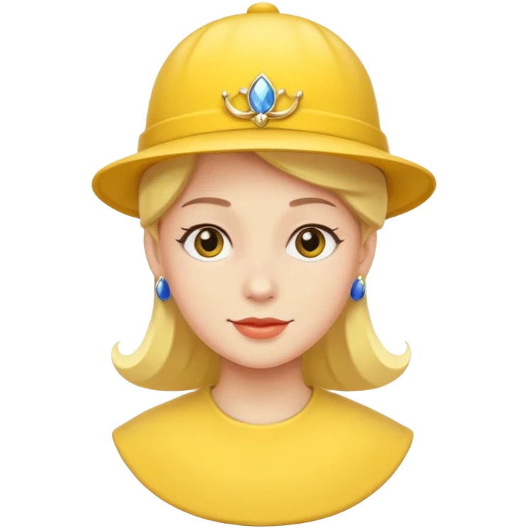 royal with yellow hat emoji