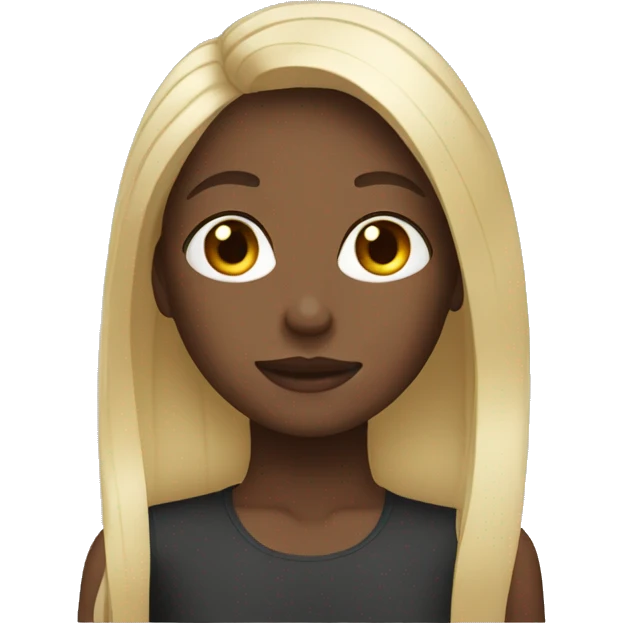 Straight hair girl emoji