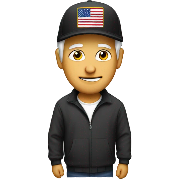 Colin wearing a trump hat  emoji