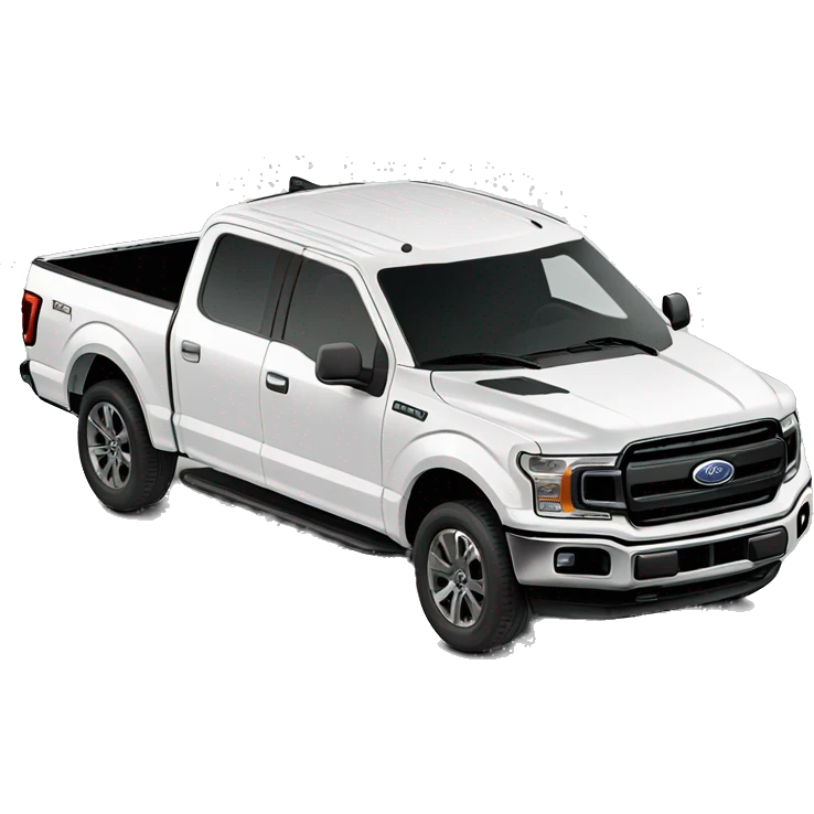 2018 f150 ford truck white  emoji