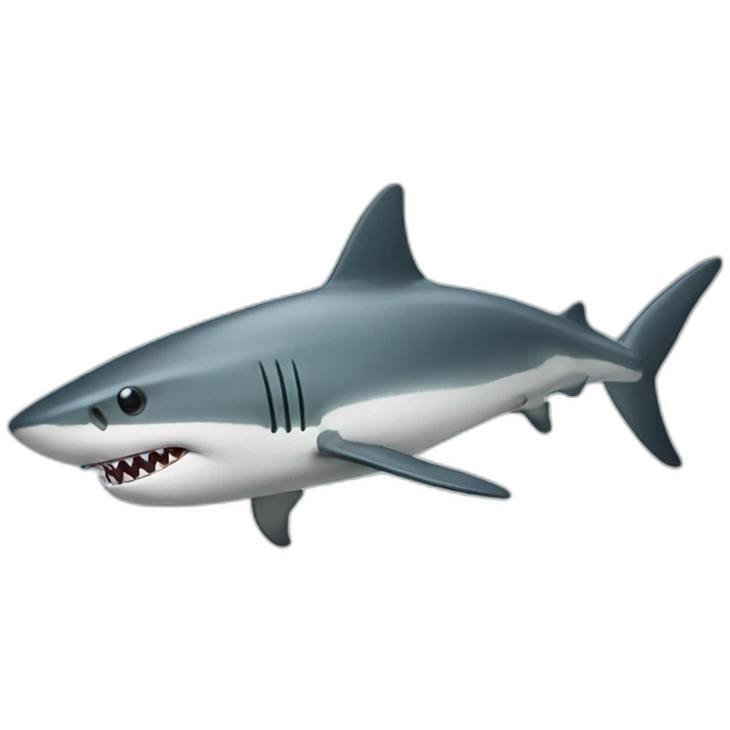 diving shark emoji