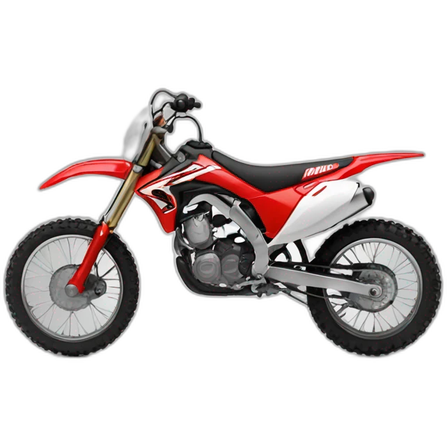 Motocross honda red emoji