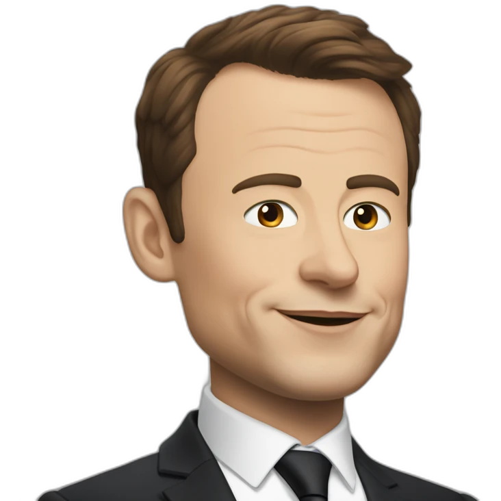 Macron et elon musk emoji