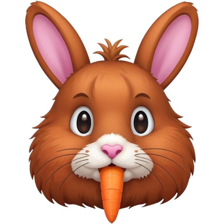 carrot-eating rabbit emoji