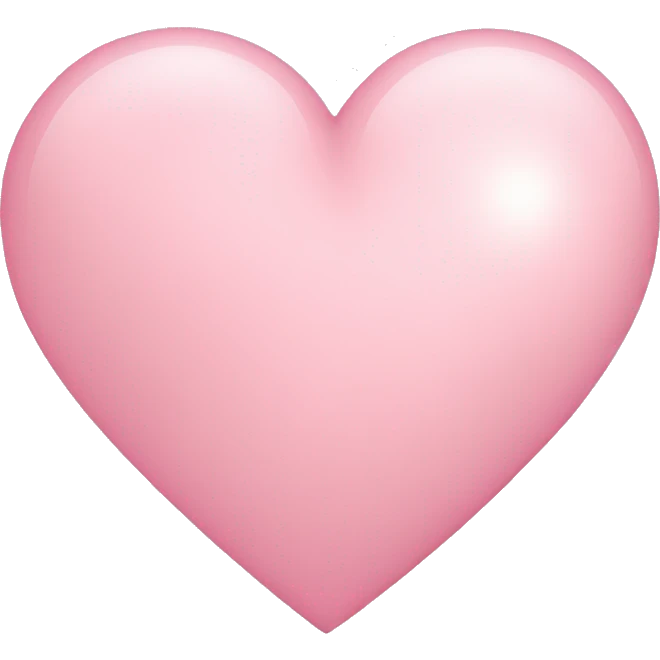light pink heart emoji