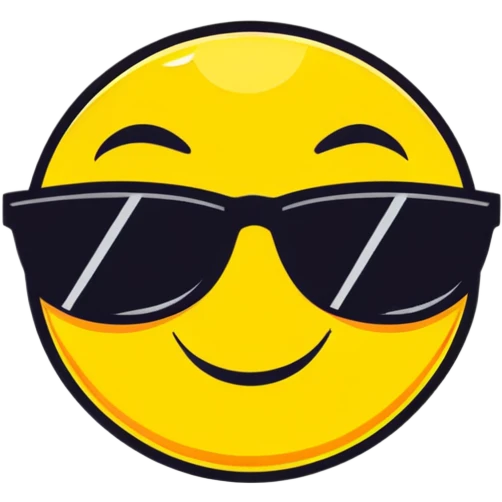 smiling sun with sunglasses emoji