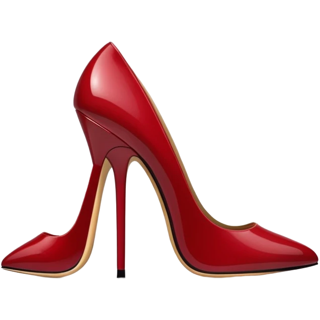 Dark red heels emoji