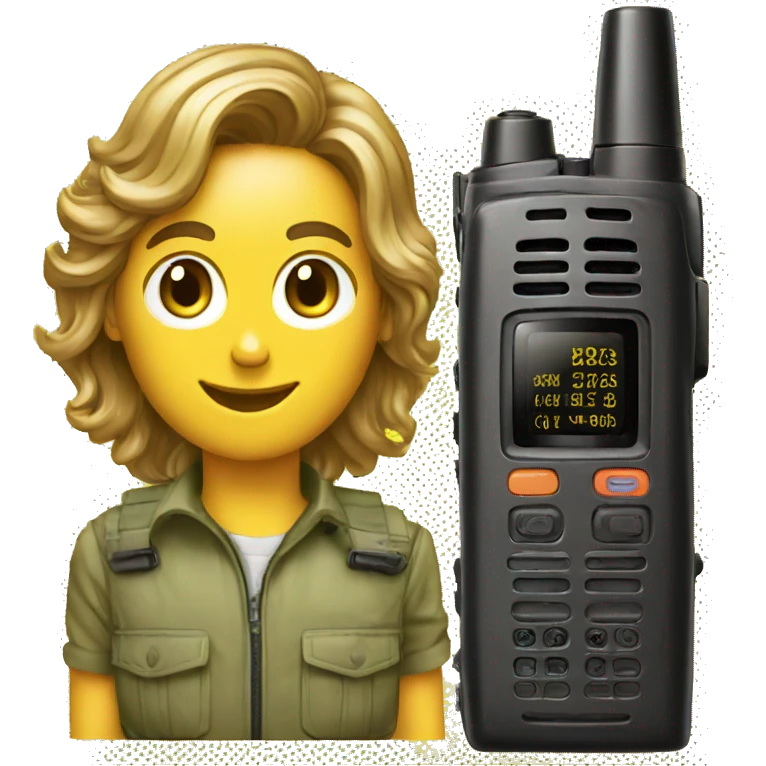 80's Walkie talkie emoji