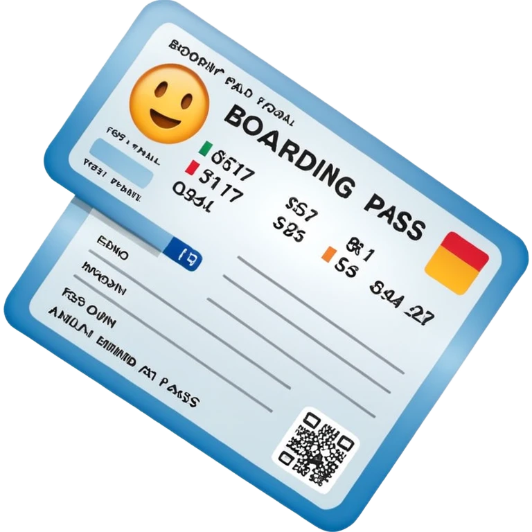 boarding pass emoji